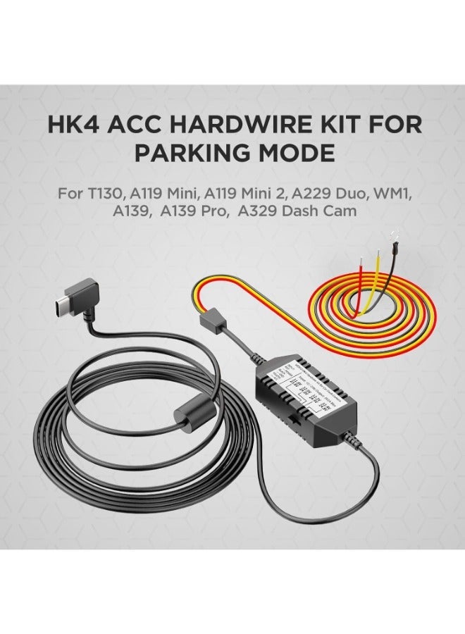 Viofo HK4 Dash Cam Hardwire Kit – USB-C Hardwire Kit for Dash Camera with Parking Mode & Low Voltage Protection - Image 1